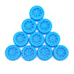 Eudax 300 Pcs 30Mmx8Mm Plastic Roll 2Mm Dia Shaft Toys Wheel And 2Mmx100Mm Stem Shaft Round Rod Axles For Diy Toy Rc Car Truck Boat Helicopter Model Part Building Projects (Blue)