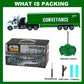 CALEST Remote Control Semi Truck with Trailer, 14'' 1:48 Trailer Truck Toy, Equipped with 2 Rechargeable Batteries, Gifts Ideas