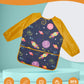 Lictin 2 Pack Kids Art Smocks, Toddler Smock, Waterproof Artist Painting Aprons For Children, With Long Sleeve And 3 Pockets For Age 3-8 Years Blue