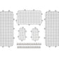 MEUS RACING TRX4M Upgrades Metal Window Mesh Protective Net for TRX4M Defender Bronco K10 F150 1/18 RC Crawler Car.