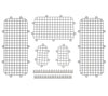 MEUS RACING TRX4M Upgrades Metal Window Mesh Protective Net for TRX4M Defender Bronco K10 F150 1/18 RC Crawler Car.