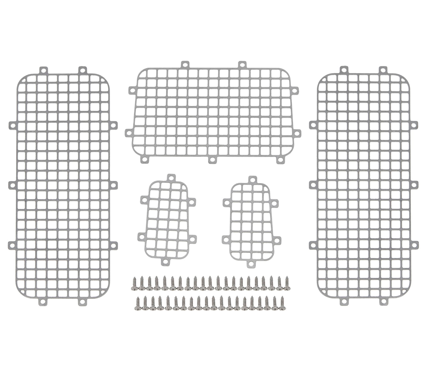 MEUS RACING TRX4M Upgrades Metal Window Mesh Protective Net for TRX4M Defender Bronco K10 F150 1/18 RC Crawler Car.