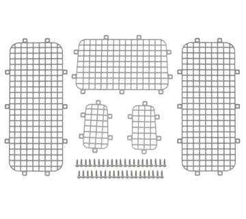 MEUS RACING TRX4M Upgrades Metal Window Mesh Protective Net for TRX4M Defender Bronco K10 F150 1/18 RC Crawler Car.