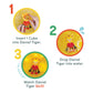 Glo Pals X Daniel Tiger'S Neighborhood Water-Activated Bath Toy With 6 Reusable Light-Up Cubes For Sensory Play (Cubes With Character)