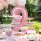 Rainbowq Party 9 Balloon Number 40 Inch For Boy Or Girl Big Pink 0-9 Foil Mylar Large 9 Number Balloon Happy 9Th Birthday Party