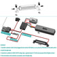 RC Light Bar 10 LED 2.16 Inch Aluminum RC Lights RC Crawler Accessories for Axial SCX10 Traxxas TRX4 TRX4M Arrma Senton Redcat G