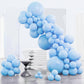 Partywoo Light Blue Balloons, 85 Pcs Matte Blue Balloons Different Sizes Pack Of 18 Inch 12 Inch 10 Inch 5 Inch Blue Balloons For Balloon Garland Balloon Arch As Birthday Party Decorations, Blue-Y4