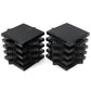 Feleph 18Pcs 5'' Base Brick 16X16 Black Plate 1/3 With Holes And Pin Pixel Art Painting Classic Blocks Compatible With 65803 367