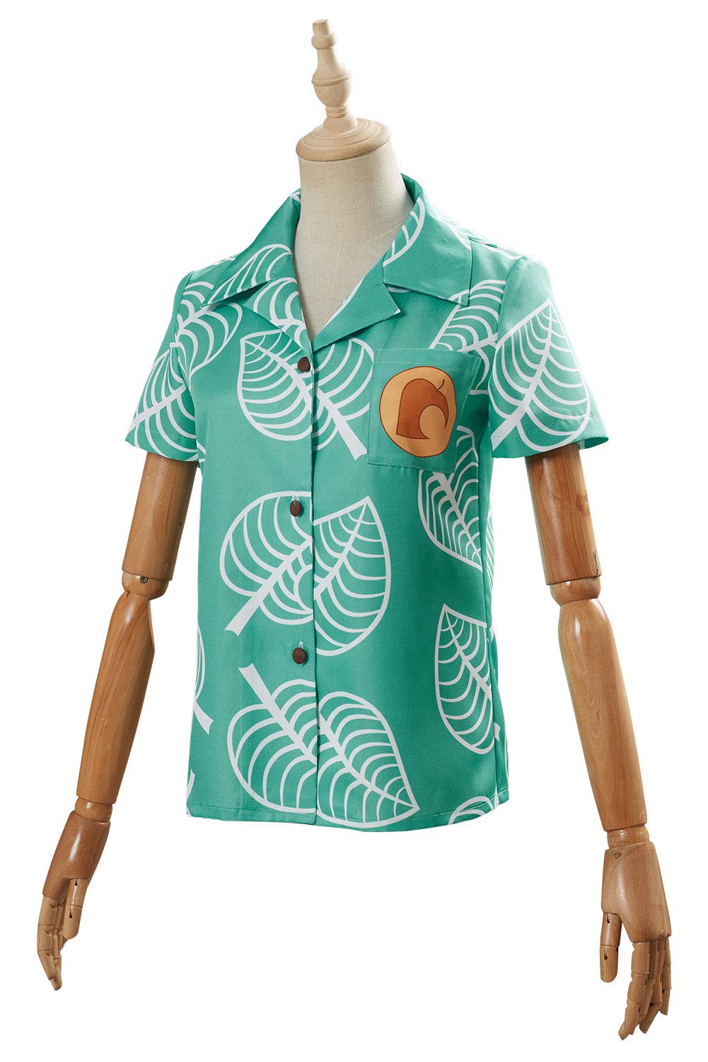 Unisex Animal Nook Tom Timmy Shirt Cosplay Costume Short Sleeve Button Up Tops,Mens,Medium
