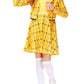 Remimi Schoolgirls Costume Dress Halloween Yellow Plaid Dresses 13-14 Years