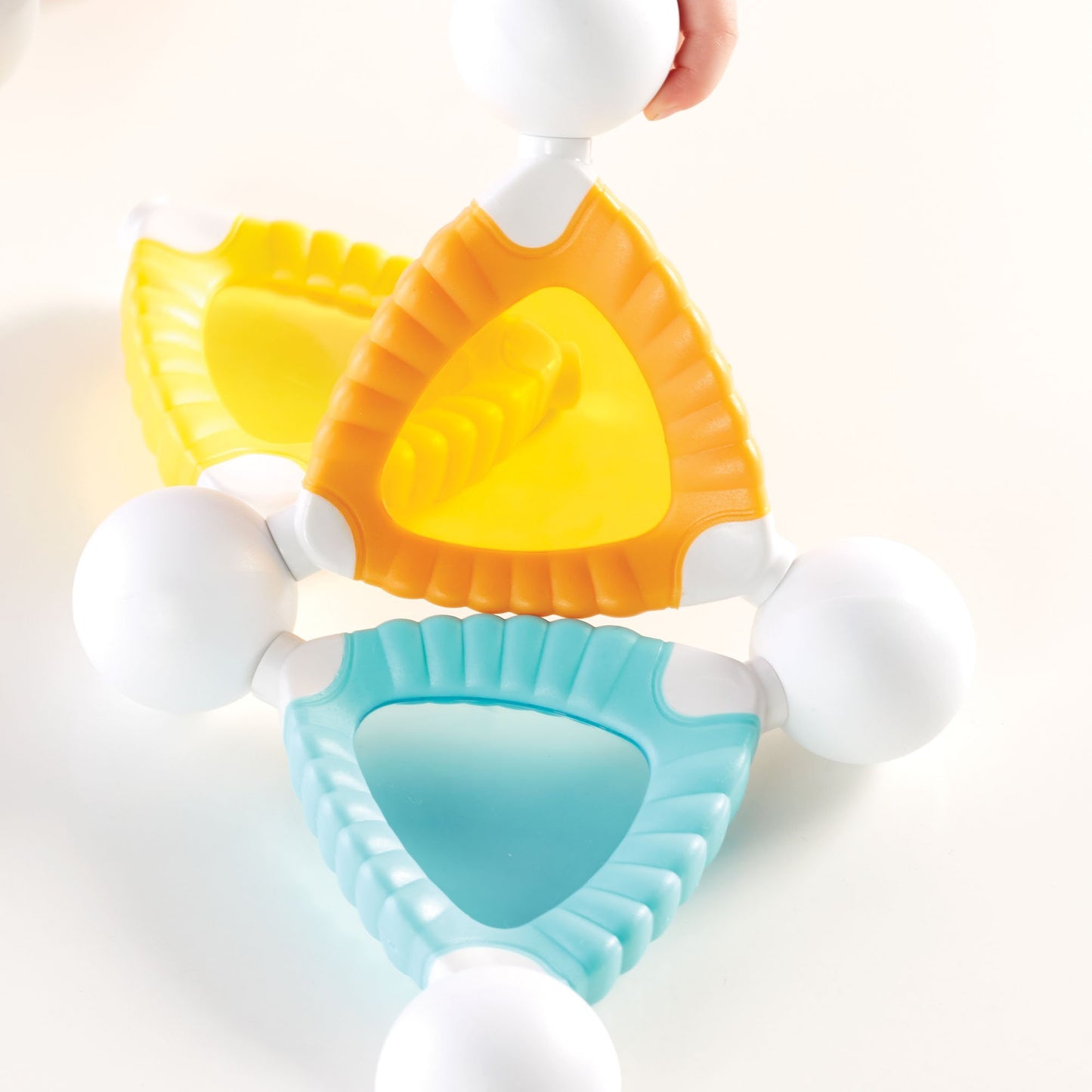 Guidecraft Grippies Windows - 24 Piece Set, Stem Soft Grip Magnetic Building Toy For Toddlers