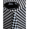 Creative Converting Plastic Banquet Table Cover, Black Check - 108x54in