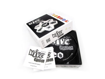 Huch & Friends Team Components Hive Carbon Full-Size Skateboard - Black & White, Model TCI008SZG, Carbon Material