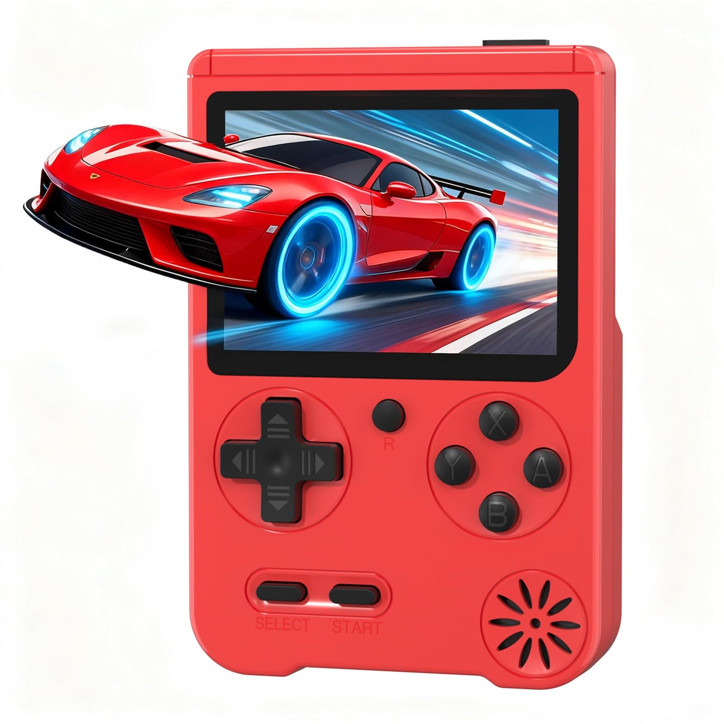 500-in-1 Classic Game Console, Single Player Handheld Gaming System with 3.0-inch Display, Rechargeable Battery and TV Connectio