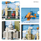 Dahonpa London City Postcard Building Sets 564 Pcs - World Famous Architectural Model Wall Art Crafts Ideas, Painting Frame For