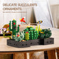 Succulents Flowers Botanical Collection Building Sets Compatible with Lego Sets for mature-themed  Tiny Succulent Flower Plant Home Office D?cor  Mother's Day Birthday Gifts for Girls Women Flower-Lovers
