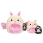 Squishmallows 2-Pack Primrose Silkworm & Prior Silk Moth Plush - 5-Inch & 8-Inch, Multicolor, Polyester, Model SQCR05117