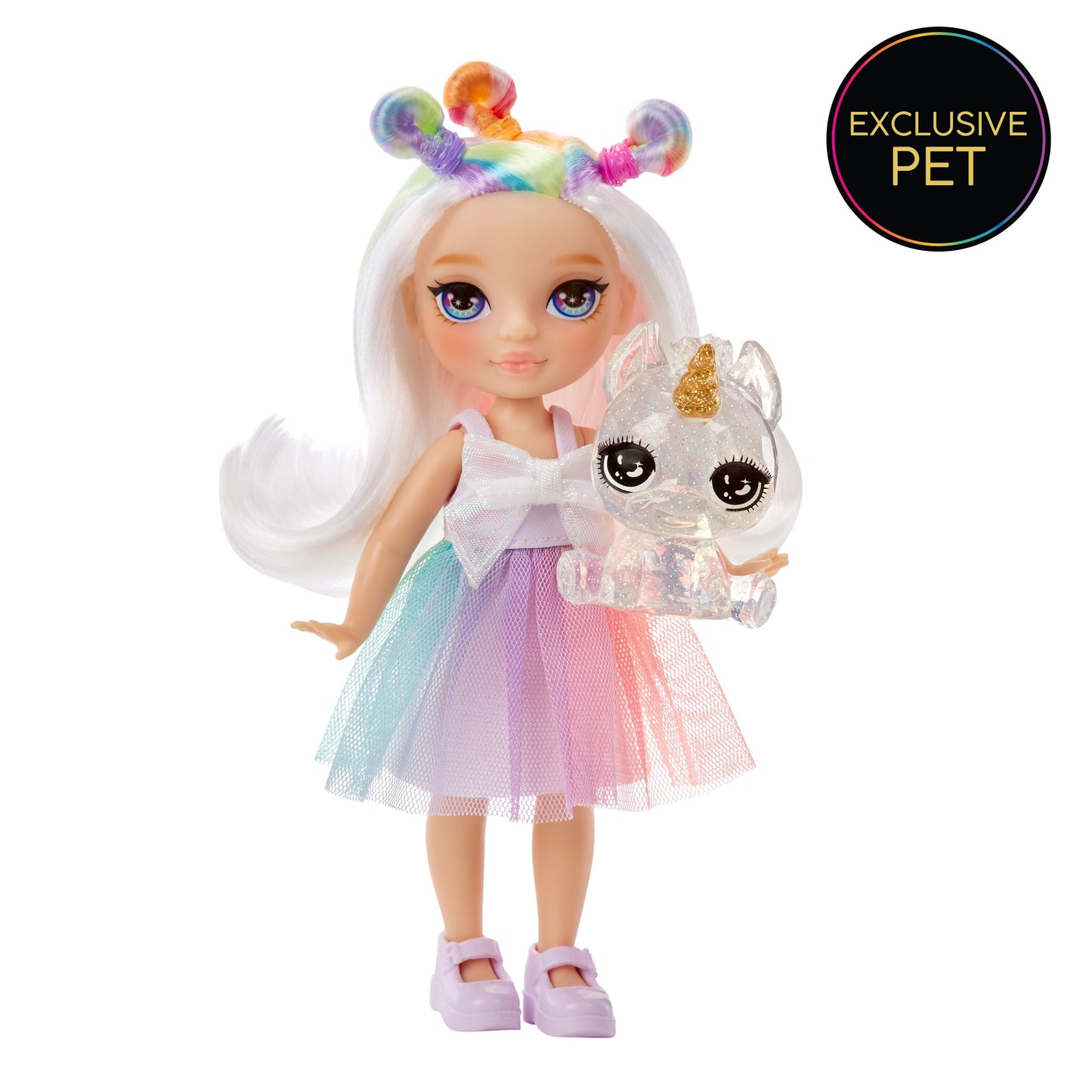 Rainbow High Littles – Opal Raine, Rainbow 5.5' Posable Small Doll With Purse, Magical Pet Unicorn, Girls Toy Gift, Kids Ages 4-12 Years