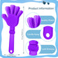 Zcysrlqin 12 Pcs Lilac Purple Hand Clappers 7.5 Inch Clappers Noisemakers Noise Makers Party Favors Plastic Clapper Sporting Eve