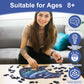 Yjacuing Wooden Jigsaw Puzzles For Adults, 300 Piece Unique Animal Shaped Premium 5Mm Wood Puzzles Family Game (Starry Bear, Lar