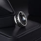 Udolfly Mens Fidget Rings Anxiety Rings For Men Womens Chain Spinner Rings For Adults Titanium Steel Ring Chain Black Size 5