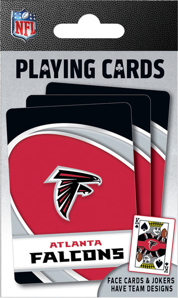 Masterpieces Officially Licensed Nfl Atlanta Falcons Playing Cards - 54 Card Deck For Adults