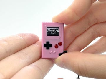 Tinycircuits Thumby (Pink), Tiny Game Console, Playable Programmable Keychain: Electronic Miniature, Stem Learning Tool