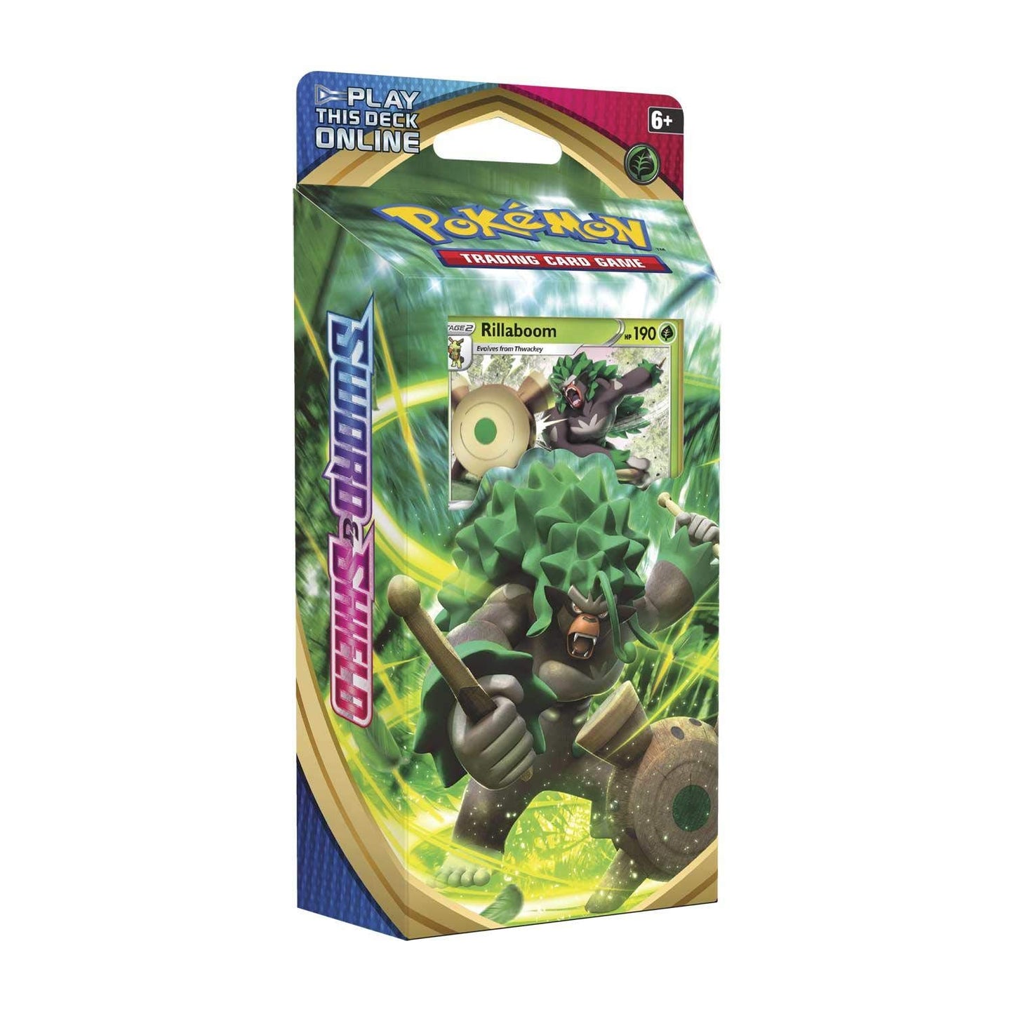 Pokemon TCG: decorative replica blade & Shield Theme Deck Featuring Rillaboom