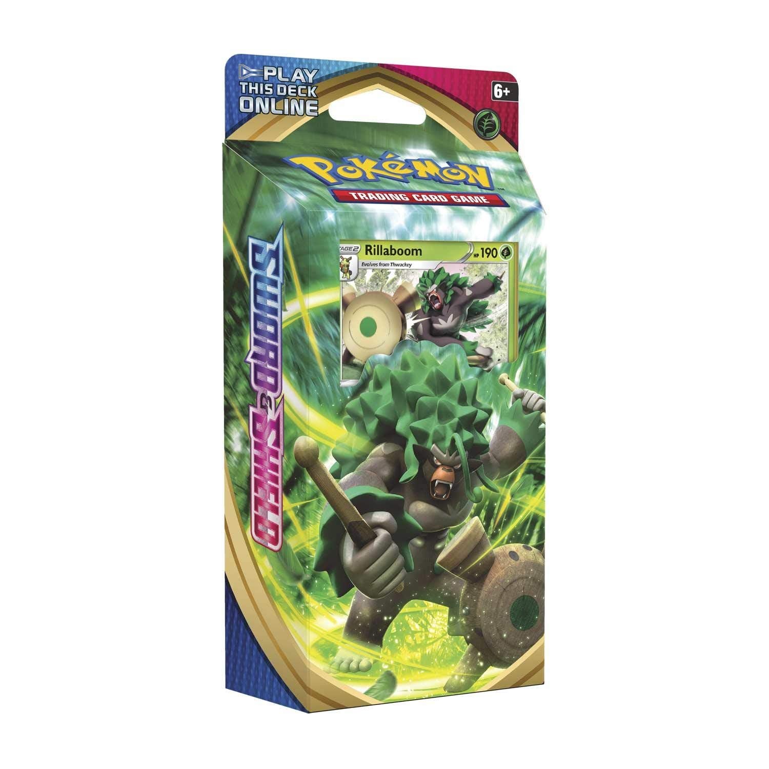 Pokemon TCG: decorative replica blade & Shield Theme Deck Featuring Rillaboom