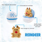 Plushland Snowball Stuffed Zip Up Animal - Reindeer - Cute Plush Animals Assortment - Wonderful Soft Toy For Families And Friend