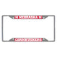 FANMATS - 14919 NCAA University of Nebraska Cornhuskers Chrome License Plate Frame 6.25x12.25