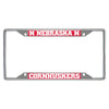 FANMATS - 14919 NCAA University of Nebraska Cornhuskers Chrome License Plate Frame 6.25x12.25