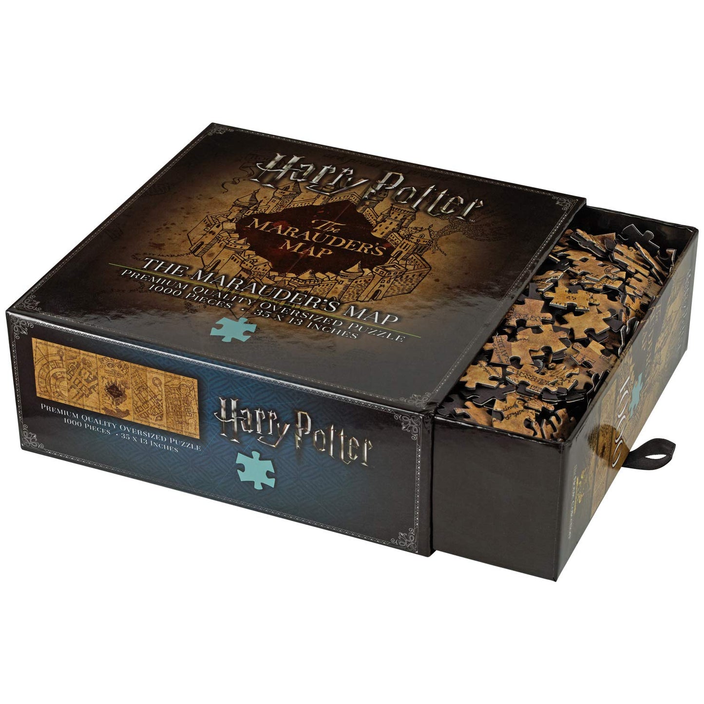The Noble Collection Harry Potter Marauder's Map Puzzle - 1000 Pieces, Cardboard, Map of the Marauder, Model NN9457