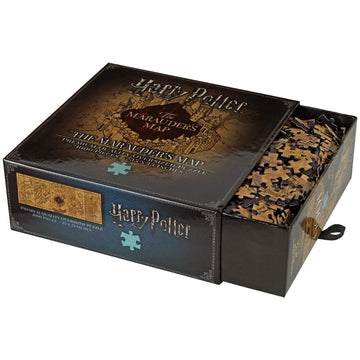 The Noble Collection Harry Potter Marauder's Map Puzzle - 1000 Pieces, Cardboard, Map of the Marauder, Model NN9457