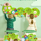 VEVOR Caterpillar Activity Wall Busy Board Wall, 12 Wall Activities Board, Montessori Sensory Wall Panel for Kids 3-12 Years, Se