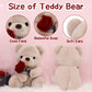 Lsydcarm Teddy Bear Stuffed Animals With Rose, 9Inch Valentines Day Teddy Bear, Valentines Day Gift For Girlfriend Boyfriend Kid