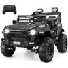 Hikole 2 Seater Ride On Car With Remote Control,24V Battery Powered Electric Truck For Kids,4X100W Motor,Led Headlights,Music Pl