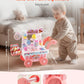 VEVOR Ice Cream Cart for Kids, 27 PCS Accessories, Pretend Play Store with Storage Trolley, Sound & Light Effects, Montessori Ed