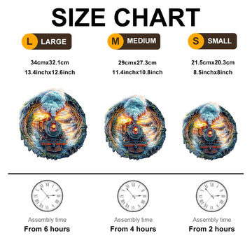 KAAYEE Wooden Puzzles for mature-themeds 170 Pieces Visual 3D Steam Train Wooden Jigsaw Puzzles for mature-themeds Unique Shaped Train Wood Puzzle Gifts for Mother's Day mature-themed Kids(11.4 * 11 in)