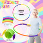 Sratte 6 Pcs Exercise Hoop Detachable Adjustable Plastic Hoops Snap Together Toy Hoop Color Playground Toys For Girls And Boys Sports, Exercise, Playing, Party Games, Christmas Wreath, Dog Training