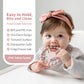 Samigo Silicone Teethers For Babies 0-6 6-12 Months Baby Teething Rings Chew Toys For Infant Boys And Girls - 2 Pack