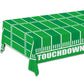 Gatherfun Football Theme Party Disposable Tablecloth Plastic Touchdown Table Cover for Birthday Football Party Games Decoration 