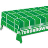Gatherfun Football Theme Party Disposable Tablecloth Plastic Touchdown Table Cover for Birthday Football Party Games Decoration 