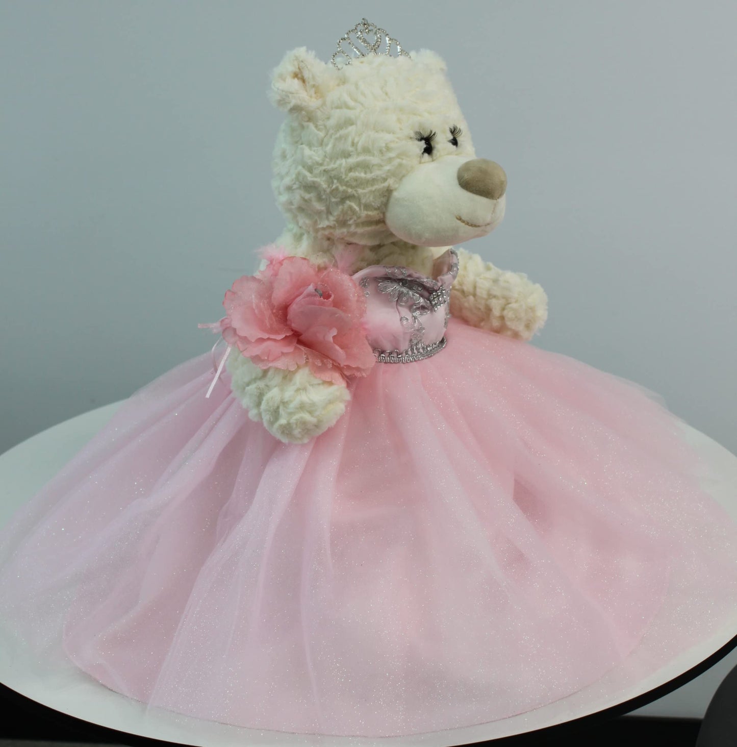Kinnex Collections By Amanda 20'' Quince Anos Quinceanera Last Doll Teddy Bear With Dress (Centerpiece) B16631-3 (Pink1)