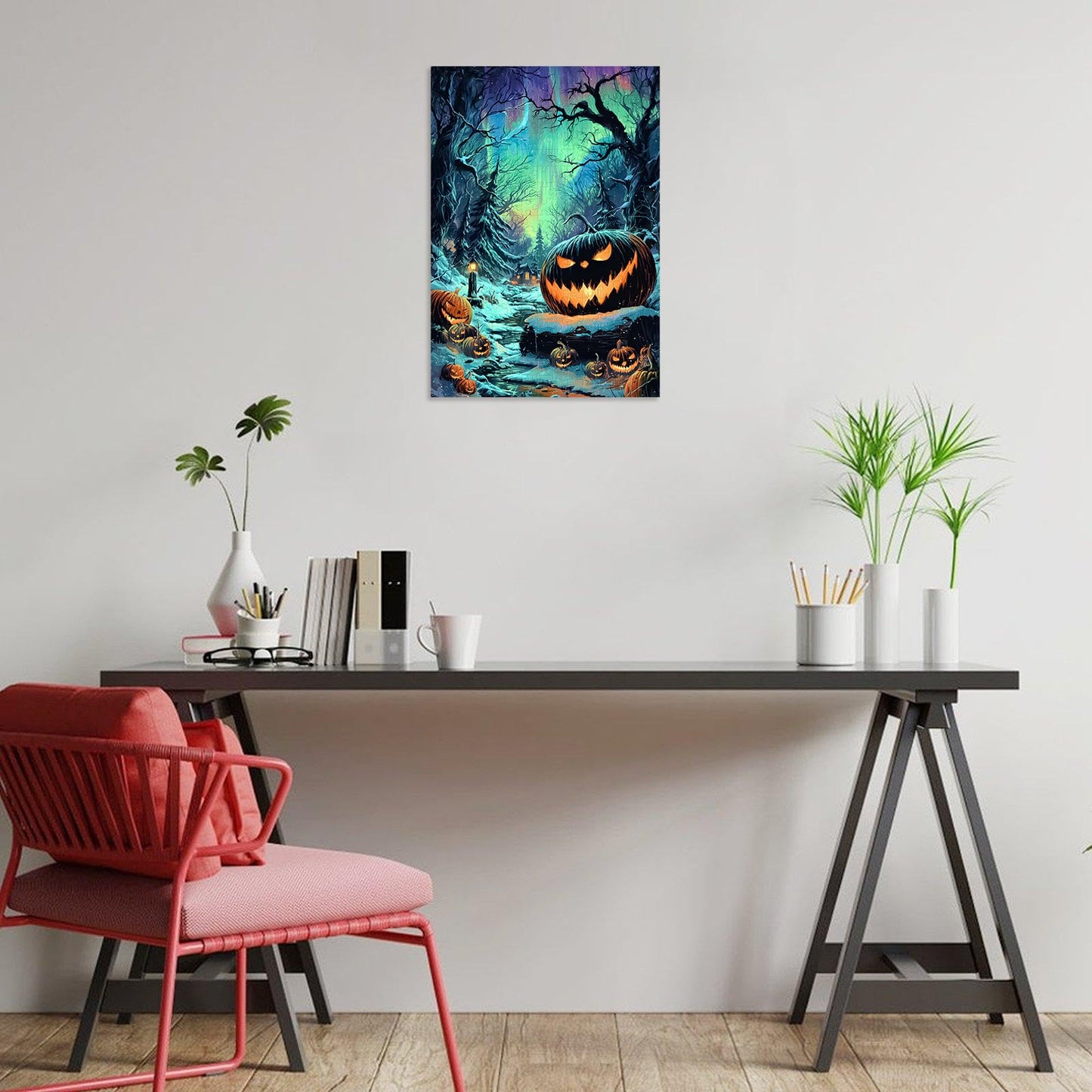 Great Jigsaw Puzzles for mature-themeds 300 Pieces Halloween Pumpkins Forest Puzzles for mature-themeds Toys Gift Family Decoration Kids Puzzle