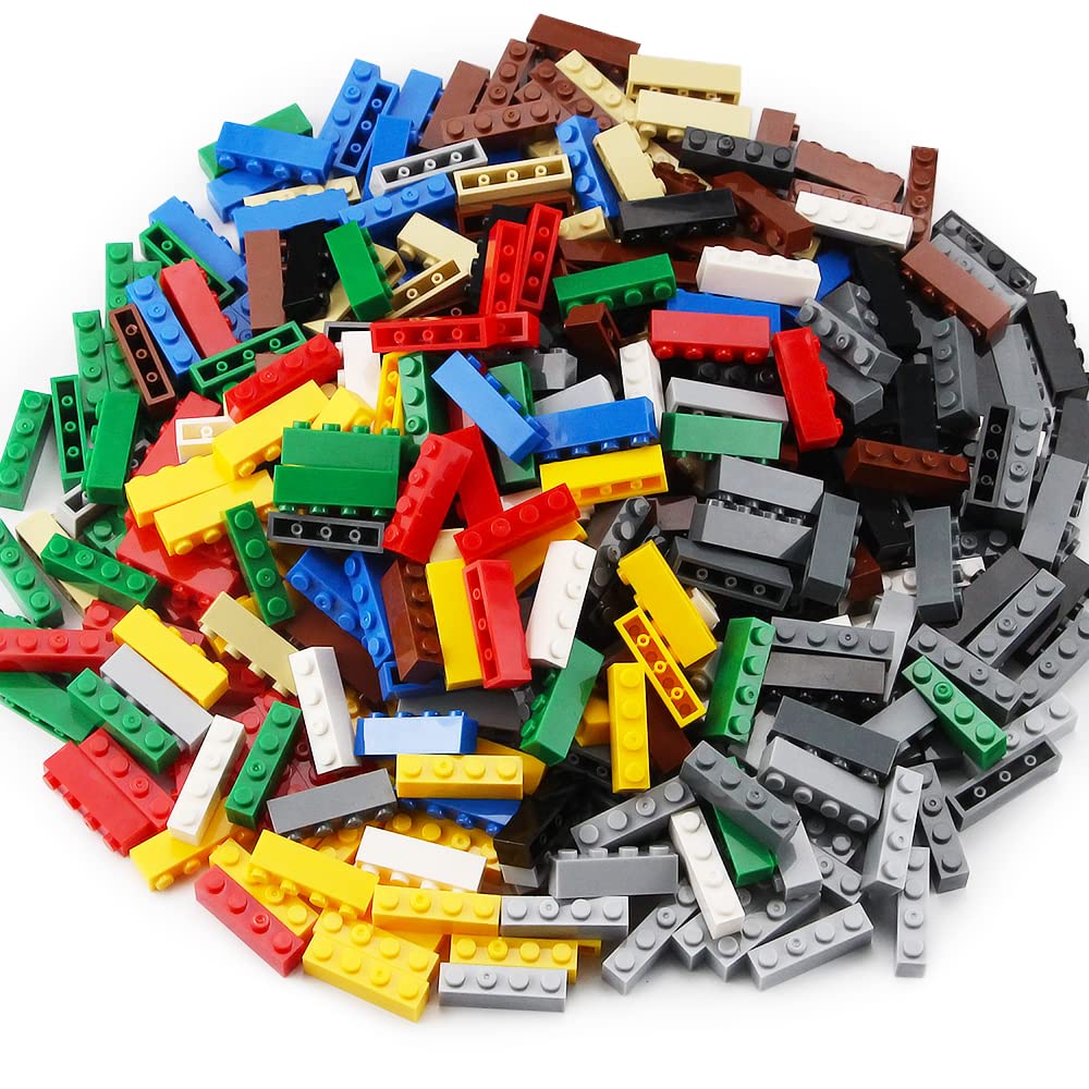 Feleph 360 Pieces 1X4 Bricks Classic Parts Building Creative Play Blocks Set Toy Classic Accessories Compatible With 3010 3066 M
