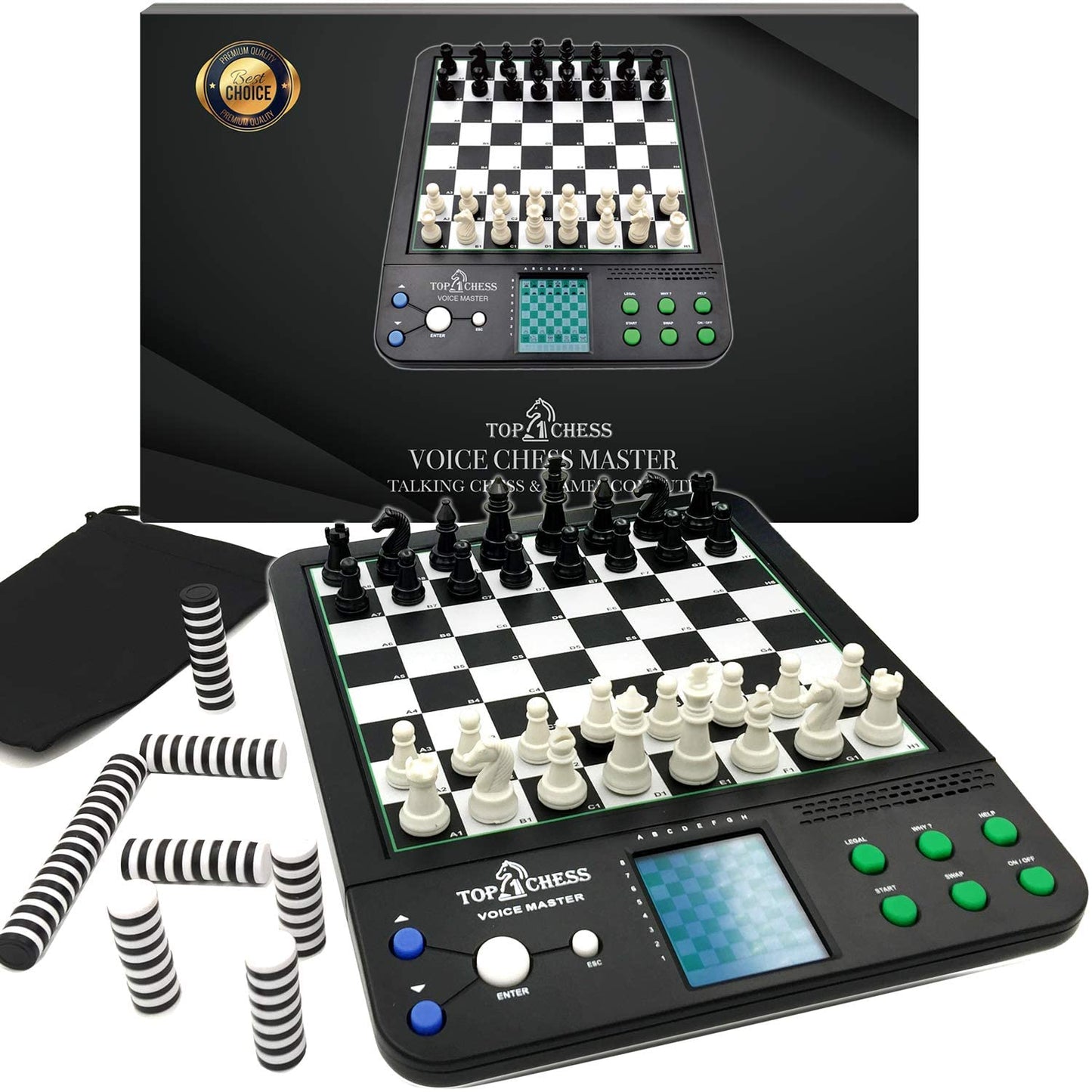 Top 1 Chess Electronic Chess Set | Chess Set for Kids and Adults | Voice Chess Computer Teaching System | Chess Strategy Beginne