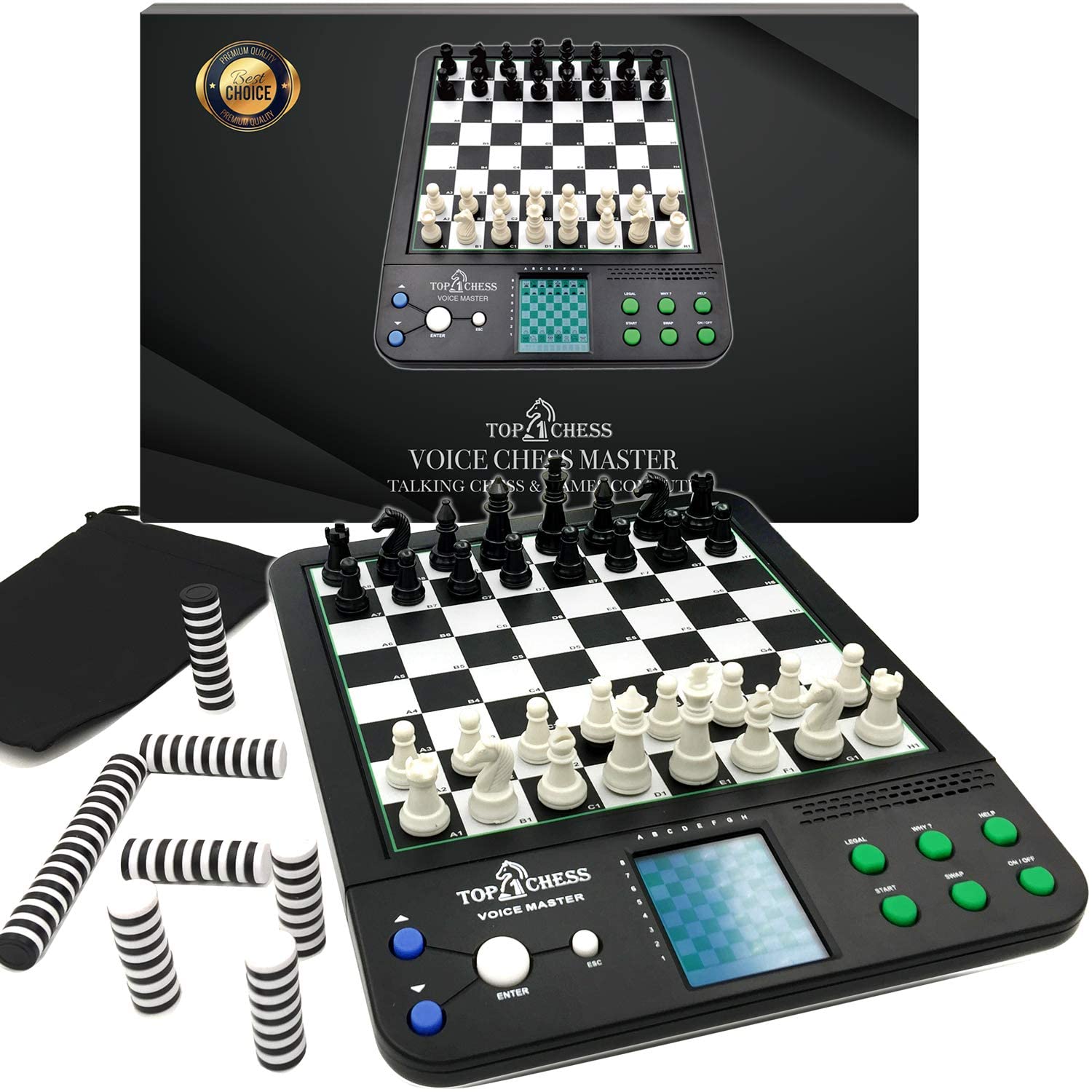 Top 1 Chess Electronic Chess Set | Chess Set for Kids and Adults | Voice Chess Computer Teaching System | Chess Strategy Beginne