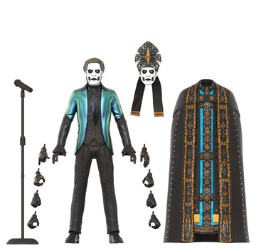 Super7 Ultimates! Ghost Papa Emeritus Iv - 7'' Ghost Action Figure With Accessories Heavy Metal Collectibles And Retro Toys