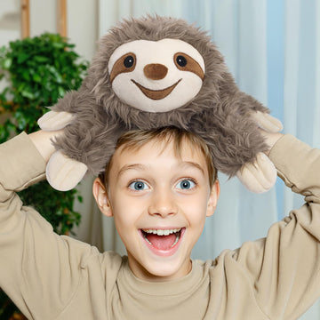 Sloth Stuffed Animals  Microwavable Stuffed Animal Adorable Fluffy Sloth Plush for Warmth & Comfort  Heatable & Coolable Lavender Scent Toy  Cute Soft Plushie Gifts for Kids mature-themed & Children Boy Girls